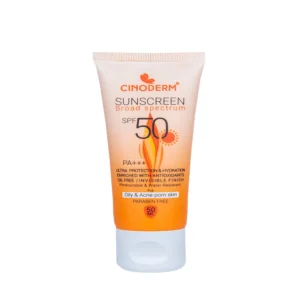 کرم ضدآفتاب بی رنگ برای پوست چرب سینودرم